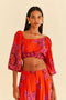 Blusa Cropped Estampada Jakarta Farm