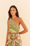 Blusa Ombro Só Estampado Jardim Boho Farm