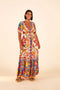 Vestido Longo Estampado Cor De Flor Farm