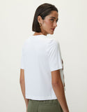 T-shirt flor pincelada foil Shoulder