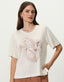 T-shirt floral hibisco outline