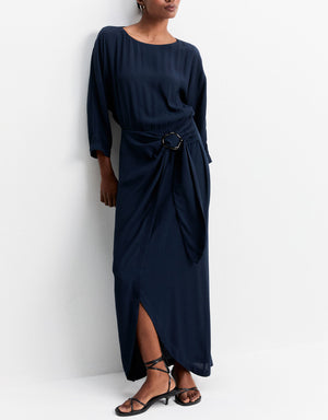 Vestido midi transpasse