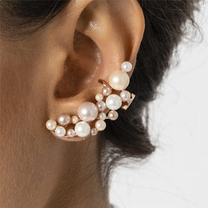 BRINCO EAR CUFF COM PÉROLAS SHELL