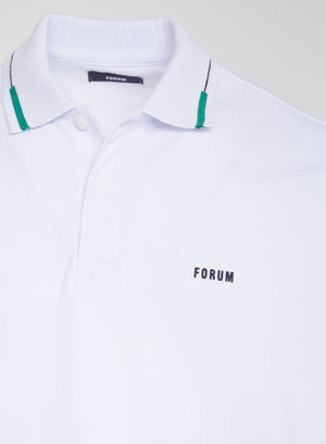 Camisa Polo Masculina Branca Forum