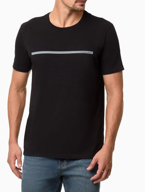 Camiseta Masculina de Algodão Básica Estampa Logo Palito Calvin Klein Jeans