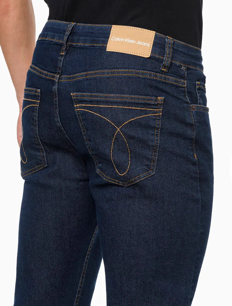 Calça Jeans Masculina Slim Cintura Baixa Tom Médio Calvin Klein Jeans