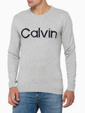Tricot Masculino Gola Careca Com Logo No Peito Calvin Klein Jeans