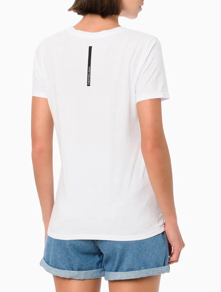 Blusa Feminina Slim Logo Centralizado Calvin Klein Jeans