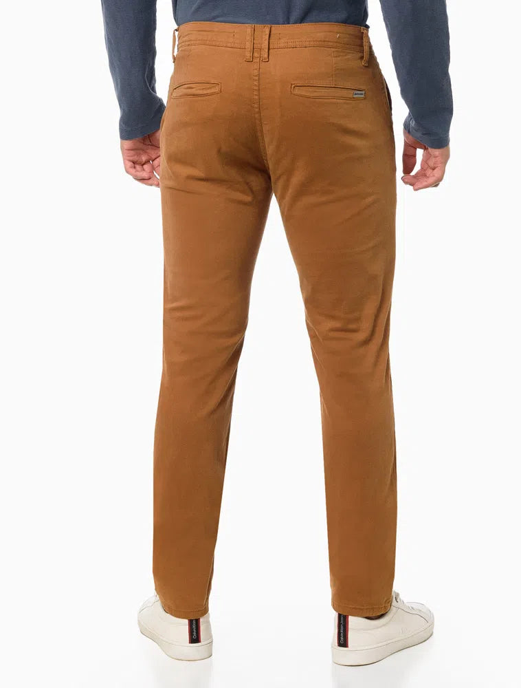 Calça De Sarja Chino Masculina Com Stretch Cintura Baixa Color Calvin Klein Jeans