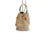 Bolsa Bucket Argola Strass