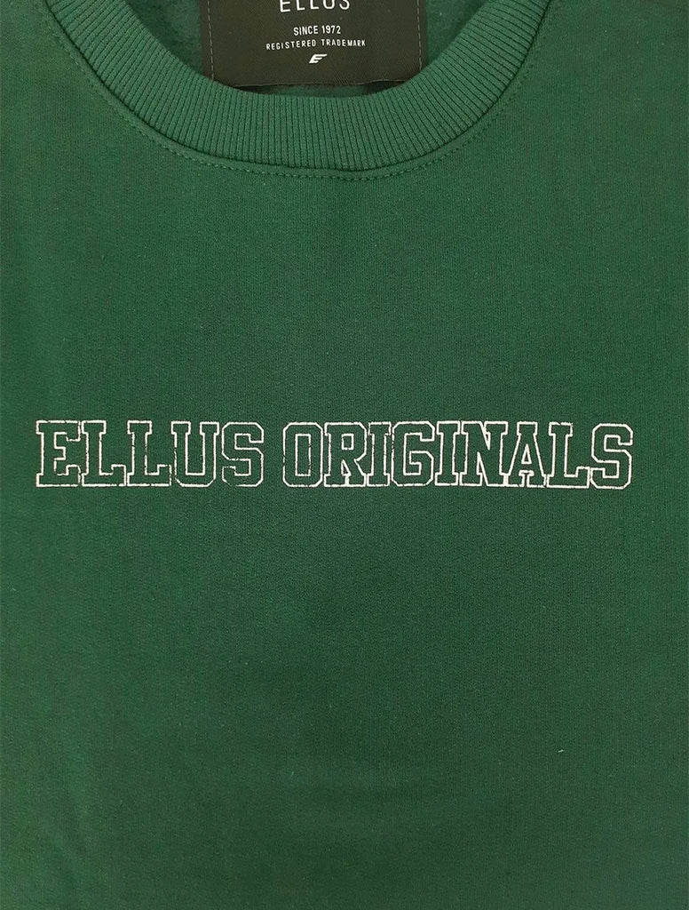 Moletom Ellus Masculino Crewneck Originals Fleece Verde