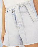 Shorts Jeans Delave Com Faixa