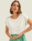 T-shirt Manga Travetada Shoulder