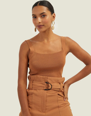 Cropped Tricot Fit Shoulder