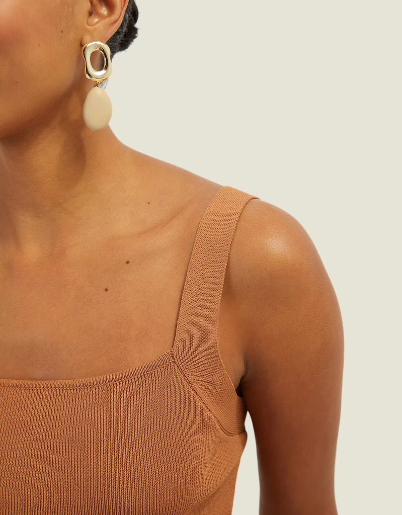Cropped Tricot Fit Shoulder