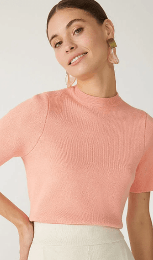 T-shirt Easy Tricot  Estruturada Shoulder