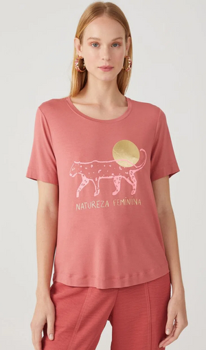 T-shirt Natureza Feminina Shoulder