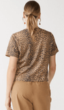 T-shirt Suede Gola V Leopardo Shoulder