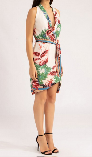 Vestido Curto Linho Gilly Flower