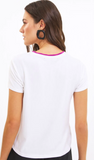 T-shirt Gato Cartaz Shoulder