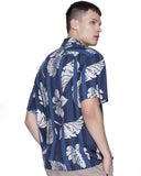 Camisa Unissex Hawaii Maxi Leaves