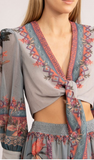 Top Cropped Vintage Macaw Localizada