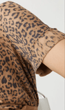 T-shirt Suede Gola V Leopardo Shoulder