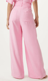 Calça Pantalona Rosa Shoulder