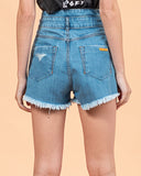 Short Jeans Taylor Bordado