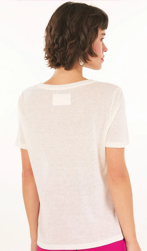 T-shirt Decote V Shoulder