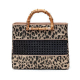 Bolsa Tote Média Leopardo Isla