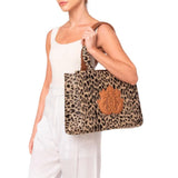 Maxi Bolsa Tote Leopardo Isla