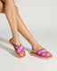 Rasteira Flatform Cross Schutz Pink