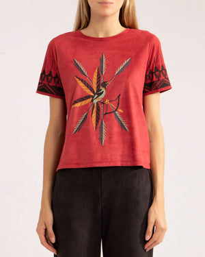 T-Shirt Suede Vermelho