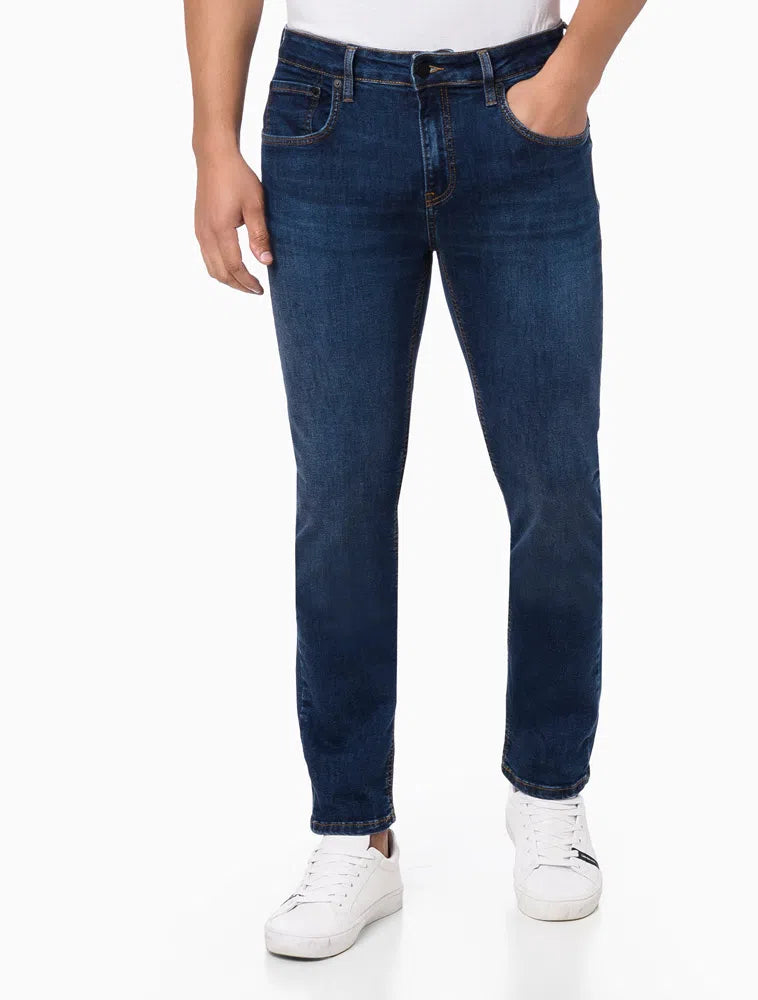 Calça Jeans Masculina Amaciada Slim Cintura Baixa Calvin Klein