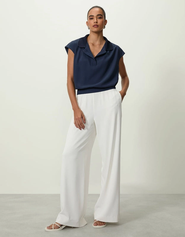 Blusa polo retilínea