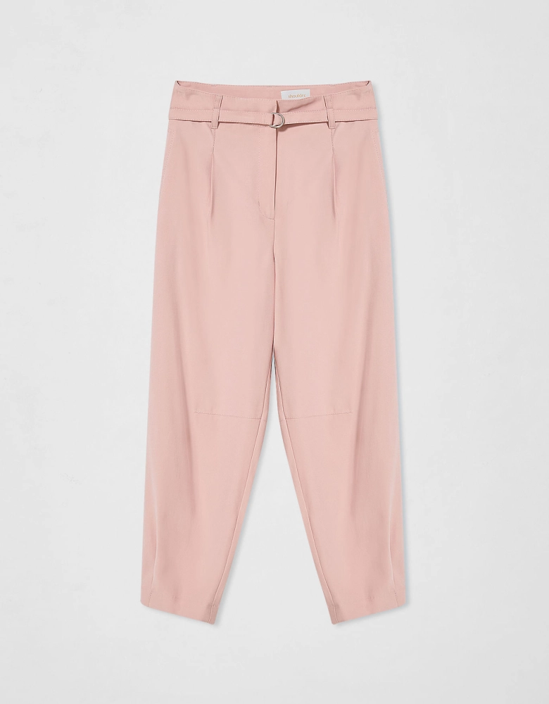 Calça baggy com pregas