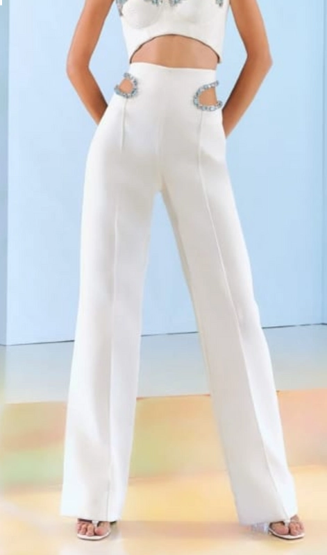 Calça Pantalona Cuff Pedras Skazi