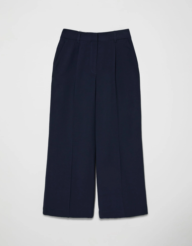 Calça pantalona pregas