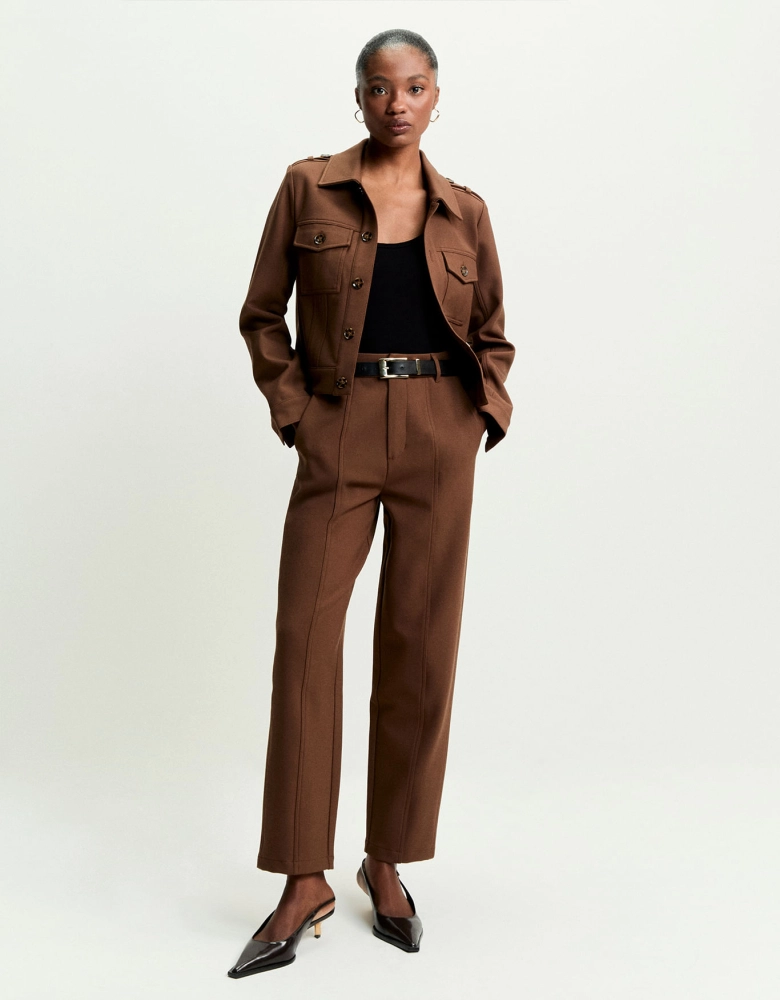 Calça Slim Recorte Alfaiataria Shoulder