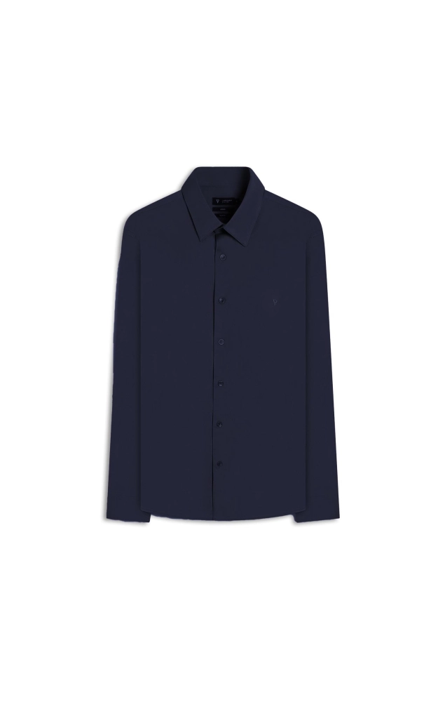 Camisa Cotton Stretch Slim Irish Dark Navy