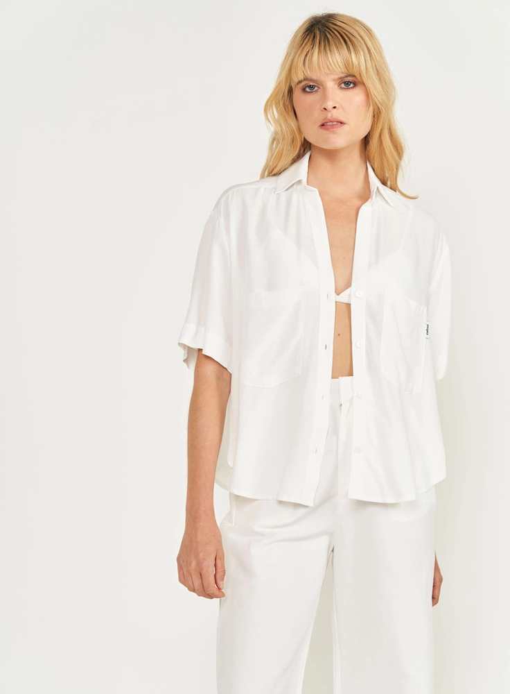 Camisa Loose Manga Curta colcci