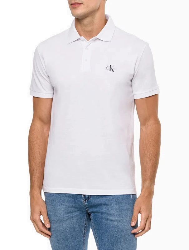 Camisa Polo Masculina Básica Estampa Logo Reissue Calvin Klein Jeans