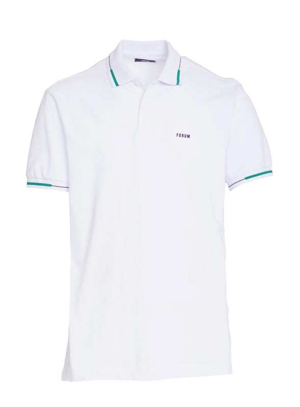 Camisa Polo Masculina Branca Forum