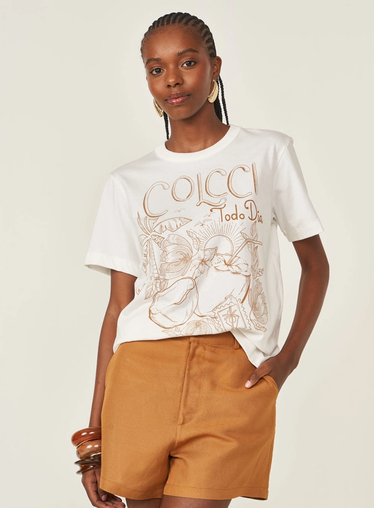 Camiseta Boy Com Estampa Frontal