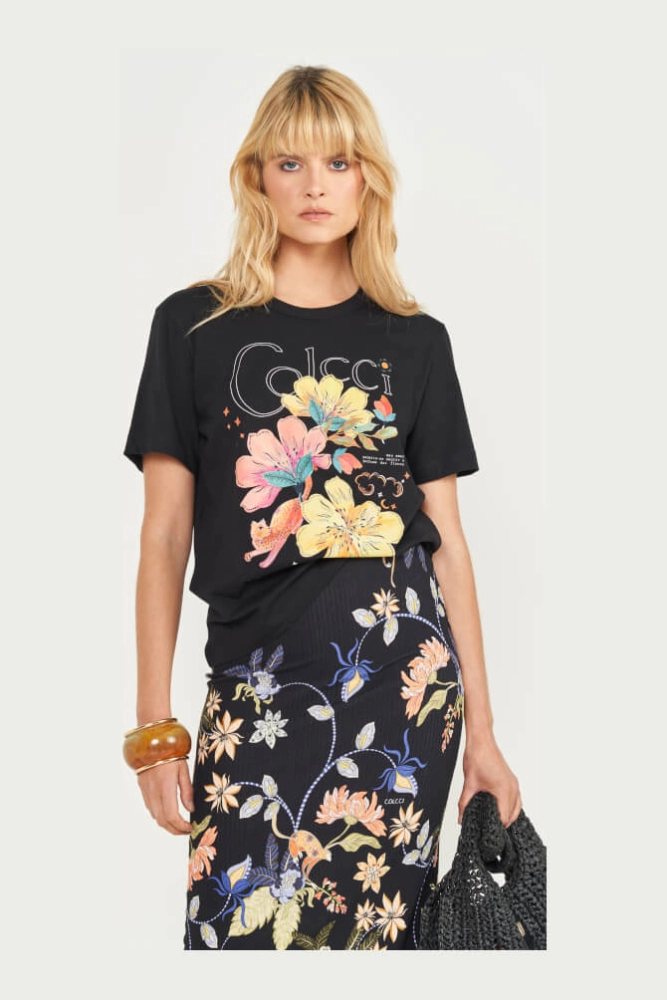 CAMISETA ESTAMPADA FEM COLCCI