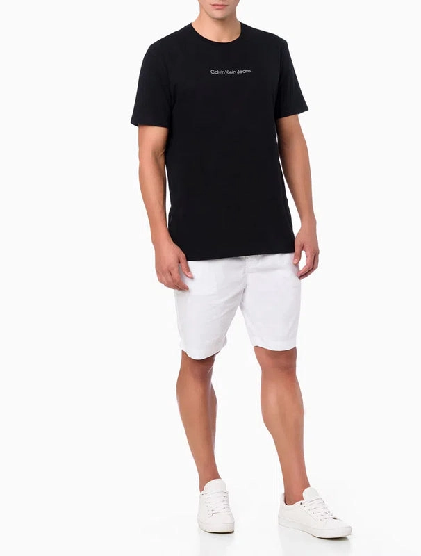 Camiseta Masculina Algodão Estampa Logo Centralizado Calvin Klein Jeans