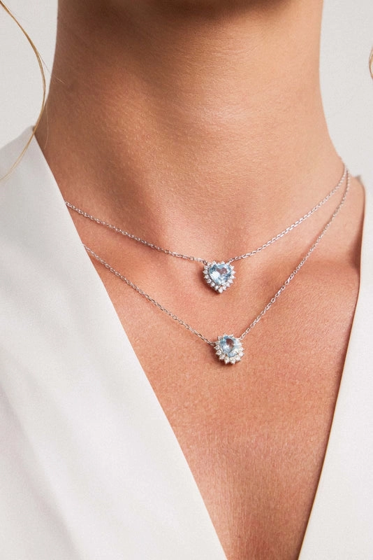 COLAR ELOS PORTUGUESES AGUA MARINHA 5MM