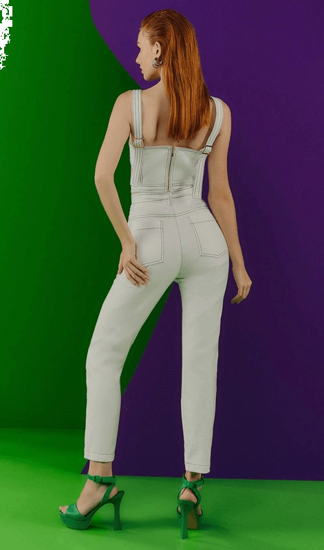 Conjunto Calça Cropped E Top Skazi