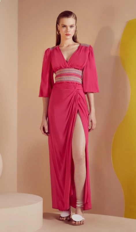 Conjunto Cropped e Saia Fenda Skazi